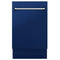 ZLINE 18-Inch Tallac Series 3rd Rack Top Control Dishwasher in Blue Gloss with Stainless Steel Tub, 51dBa (DWV-BG-18)