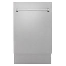 ZLINE 18" Tallac Series 3rd Rack Top Control Dishwasher in DuraSnow with Stainless Steel Tub, 51dBa (DWV-SN-18) Dishwashers ZLINE 