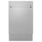 ZLINE 18-Inch Tallac Series 3rd Rack Top Control Dishwasher in DuraSnow with Stainless Steel Tub, 51dBa (DWV-SN-18)