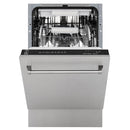 ZLINE 18" Tallac Series 3rd Rack Top Control Dishwasher in DuraSnow with Stainless Steel Tub, 51dBa (DWV-SN-18) Dishwashers ZLINE 