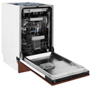 ZLINE 18" Tallac Series 3rd Rack Top Control Dishwasher in Hand Hammered Copper with Stainless Steel Tub, 51dBa (DWV-HH-18) Dishwashers ZLINE 