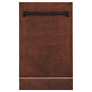 ZLINE 18" Tallac Series 3rd Rack Top Control Dishwasher in Hand Hammered Copper with Stainless Steel Tub, 51dBa (DWV-HH-18) Dishwashers ZLINE 