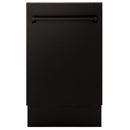ZLINE 18" Tallac Series 3rd Rack Top Control Dishwasher in Oil Rubbed Bronze with Stainless Steel Tub, 51dBa (DWV-ORB-18) Dishwashers ZLINE 