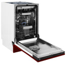 ZLINE 18" Tallac Series 3rd Rack Top Control Dishwasher in Red Gloss with Stainless Steel Tub, 51dBa (DWV-RG-18) Dishwashers ZLINE 