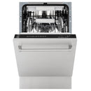 ZLINE 18" Tallac Series 3rd Rack Top Control Dishwasher in Stainless Steel, 51dBa (DWV-304-18) Dishwashers ZLINE 