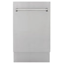 ZLINE 18" Tallac Series 3rd Rack Top Control Dishwasher in Stainless Steel, 51dBa (DWV-304-18) Dishwashers ZLINE 