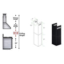ZLINE 2 - 12" Short Chimney Pieces for 7' - 8' Ceilings (SK-BSKBN) Range Hood Accessories ZLINE 