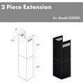 ZLINE 2-36 in. Chimney Extensions for 10 ft. to 12 ft. Ceilings in Black Stainless (2PCEXT-BSKBN) Range Hood Accessories ZLINE 