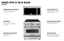 ZLINE 2-Piece Appliance Package - 30-inch Dual Fuel Range & Over-the-Range Microwave (2KP-RAOTRH30) Appliance Package ZLINE 