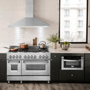 ZLINE 2-Piece Appliance Package - 48-inch Dual Fuel Range & Convertible Vent Hood in Stainless Steel (2KP-RARH48) Appliance Package ZLINE 