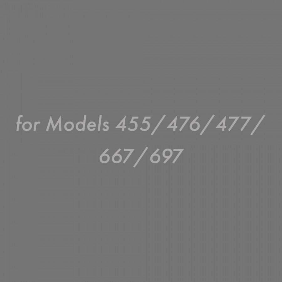 Compatibility text for ZLINE 2-piece chimney extension for models 455/476/477/667/697