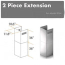 ZLINE 2 Piece Chimney Extension for 12ft Ceiling (2PCEXT-KN4) Range Hood Accessories ZLINE 