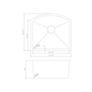 ZLINE 22" Telluride Undermount Single Bowl Stainless Steel Kitchen Sink with Bottom Grid (SCS-22) Kitchen Sink ZLINE 