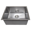 ZLINE 23" Meribel Undermount Single Bowl DuraSnow® Stainless Steel Kitchen Sink with Bottom Grid (SRS-23S) Kitchen Sink ZLINE 