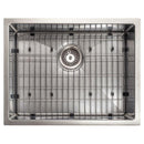ZLINE 23" Meribel Undermount Single Bowl DuraSnow® Stainless Steel Kitchen Sink with Bottom Grid (SRS-23S) Kitchen Sink ZLINE 