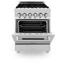 ZLINE 24" 2.8 cu. ft. Dual Fuel Range with Gas Stove and Electric Oven in Stainless Steel and DuraSnow Door (RA-SN-24) Ranges ZLINE 