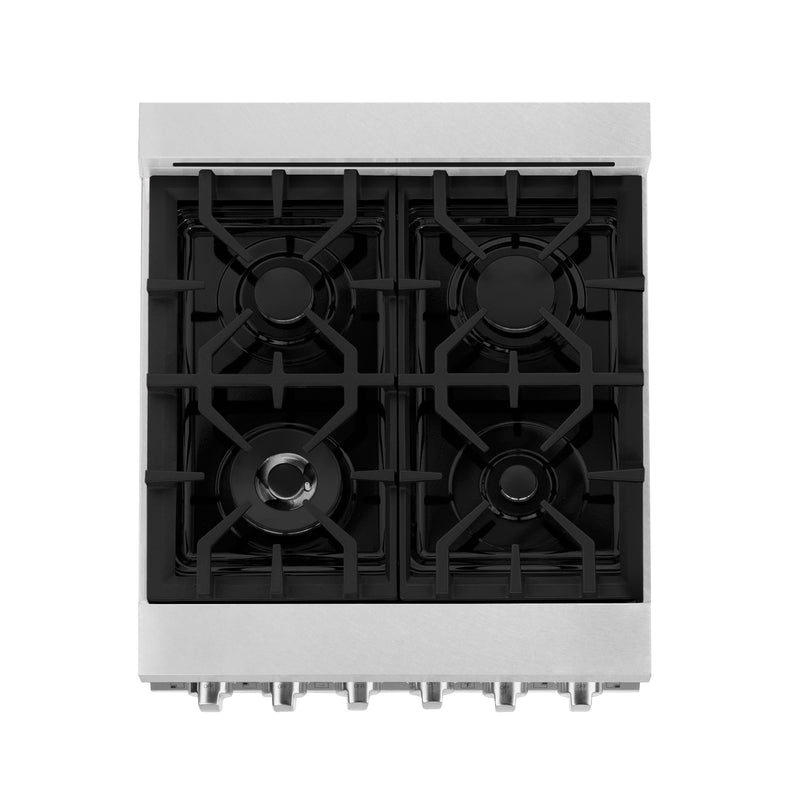 ZLINE 24" 2.8 cu. ft. Range with Gas Stove and Gas Oven in DuraSnow Stainless Steel and Blue Matte Door (RGS-BM-24) Ranges ZLINE 