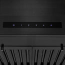 ZLINE 24" Convertible Vent Wall Mount Range Hood in Black Stainless Steel with Crown Molding (BSKENCRN-24) Range Hoods ZLINE 