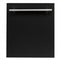 ZLINE 24-Inch Dishwasher in Black Matte with Stainless Steel Tub and Modern Style Handle (DW-BLM-H-24)