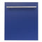 ZLINE 24-Inch Dishwasher in Blue Matte with Stainless Steel Tub and Modern Style Handle (DW-BM-H-24)