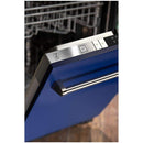 ZLINE 24" Dishwasher in Blue Matte with Stainless Steel Tub and Traditional Style Handle (DW-BM-24) Dishwashers ZLINE 