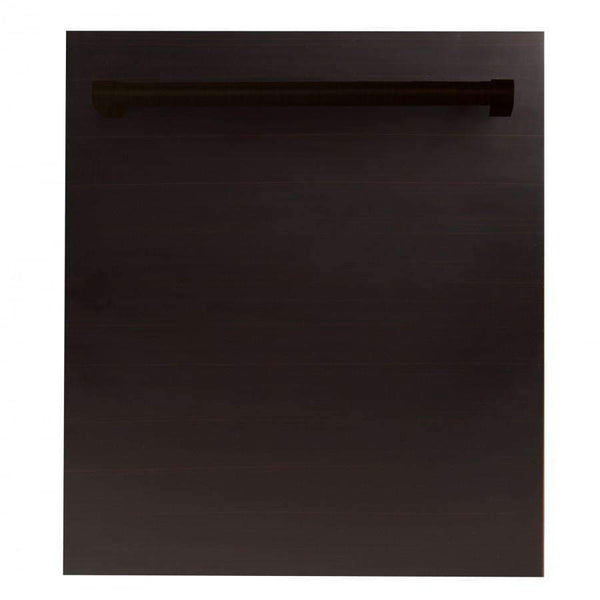 ZLINE 24" Dishwasher in Oil-Rubbed Bronze with Traditional Handle (DW-ORB-H-24) Dishwashers ZLINE 