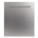 ZLINE 24" Dishwasher in Stainless Steel with Stainless Steel Tub and Traditional Style Handle (DW-304-H-24) Dishwashers ZLINE 