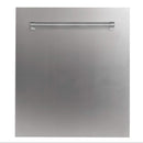 ZLINE 3-Piece Appliance Package - 30-Inch Dual Fuel Range, Microwave Oven and Dishwasher in Satin Stainless Steel (3KP-RASOTRHDW30)