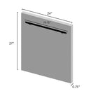 ZLINE 24" Dishwasher in Stainless Steel with Stainless Steel Tub and Traditional Style Handle (DW-304-H-24) Dishwashers ZLINE 