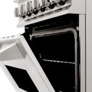 ZLINE 24 In. 2.8 Cu. Ft. Professional Dual Fuel Range In Stainless Steel With Brass Burners (RA-BR-24) Ranges ZLINE 