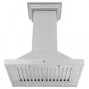 ZLINE 24 in. Convertible Vent Wall Mount Range Hood in Stainless Steel with Crown Molding (KBCRN-24) Range Hoods ZLINE 