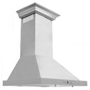 ZLINE 24 in. Convertible Vent Wall Mount Range Hood in Stainless Steel with Crown Molding (KBCRN-24) Range Hoods ZLINE 