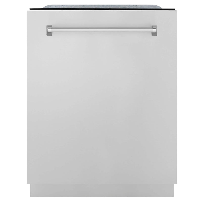 ZLINE 24" Monument Series 3rd Rack Top Touch Control Dishwasher in DuraSnow Stainless Steel with Stainless Steel Tub, 45dBa (DWMT-SN-24) Dishwashers ZLINE 
