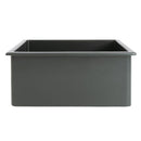 ZLINE 24" Rome Dual Mount Single Bowl Fireclay Kitchen Sink with Bottom Grid in Charcoal (FRC5123-CL-24) Kitchen Sink ZLINE 