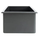 ZLINE 24" Rome Dual Mount Single Bowl Fireclay Kitchen Sink with Bottom Grid in Charcoal (FRC5123-CL-24) Kitchen Sink ZLINE 