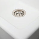 ZLINE 24" Rome Dual Mount Single Bowl Fireclay Kitchen Sink with Bottom Grid in White Matte (FRC5123-WM-24) Kitchen Sink ZLINE 