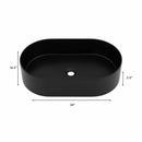 ZLINE 24" Siena Oval Vessel Bath Sink in Matte Black (SK-QVO-MB-24) Kitchen Sink ZLINE 