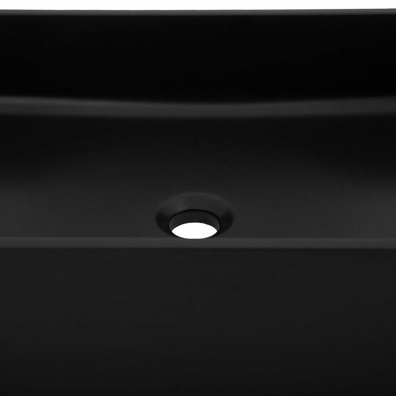 ZLINE 24" Siena Square Vessel Bath Sink in Matte Black (SK-QVSQ-MB-24) Kitchen Sink ZLINE 