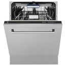 ZLINE 3-Piece Appliance Package - 30-inch Gas Range, Tall Tub Dishwasher & Premium Wall Mount Hood in Satin Stainless Steel (3KP-SGRSRH30-DWV)