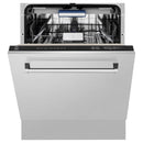 ZLINE 3-Piece Appliance Package - 30-Inch Gas Range, Microwave Oven and Dishwasher in Satin Stainless Steel (3KP-SGRSOTRHDWV30)