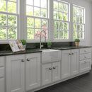 ZLINE 24" Venice Farmhouse Apron Front Reversible Single Bowl Fireclay Kitchen Sink with Bottom Grid in White Gloss (FRC5120-WH-24) Kitchen Sink ZLINE 