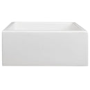 ZLINE 24" Venice Farmhouse Apron Front Reversible Single Bowl Fireclay Kitchen Sink with Bottom Grid in White Matte (FRC5120-WM-24) Kitchen Sink ZLINE 