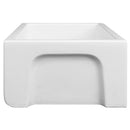 ZLINE 24" Venice Farmhouse Apron Front Reversible Single Bowl Fireclay Kitchen Sink with Bottom Grid in White Matte (FRC5120-WM-24) Kitchen Sink ZLINE 