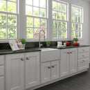 ZLINE 24" Venice Farmhouse Apron Front Reversible Single Bowl Fireclay Kitchen Sink with Bottom Grid in White Matte (FRC5120-WM-24) Kitchen Sink ZLINE 