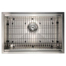 ZLINE 27" Garmisch Undermount Single Bowl Stainless Steel Kitchen Sink with Bottom Grid and Accessories (SLS-27) Kitchen Sink ZLINE 