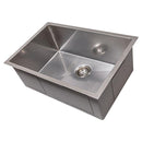 ZLINE 27" Meribel Undermount Single Bowl DuraSnow® Stainless Steel Kitchen Sink with Bottom Grid (SRS-27S) Kitchen Sink ZLINE 
