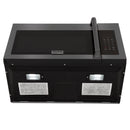 ZLINE 3-Piece Appliance Package - 30-inch Dual Fuel Range with Brass Burners, 36-inch Refrigerator, Over the Range Microwave/Vent Hood Combo in Black Stainless Steel (3KPR-RABOTRH30) Appliance Package ZLINE 