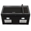 ZLINE 3-Piece Appliance Package - 30-inch Gas Range with Brass Burners, 36-inch Refrigerator, Over the Range Microwave/Vent Hood Combo in Black Stainless Steel (3KPR-RGBOTRH30) Appliance Package ZLINE 