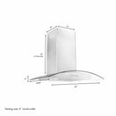 ZLINE 30" Alpine Series Wall Mount Range Hood with Remote in Stainless Steel (ALP70WL-30) Range Hoods ZLINE 
