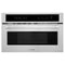 ZLINE 30-Inch Built-in 1.6 cu ft. Convection Microwave Oven in DuraSnow Stainless Steel with Speed and Sensor Cooking (MWO-30-SS)